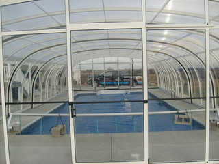 Pool enclosure LAGUNA in white finish